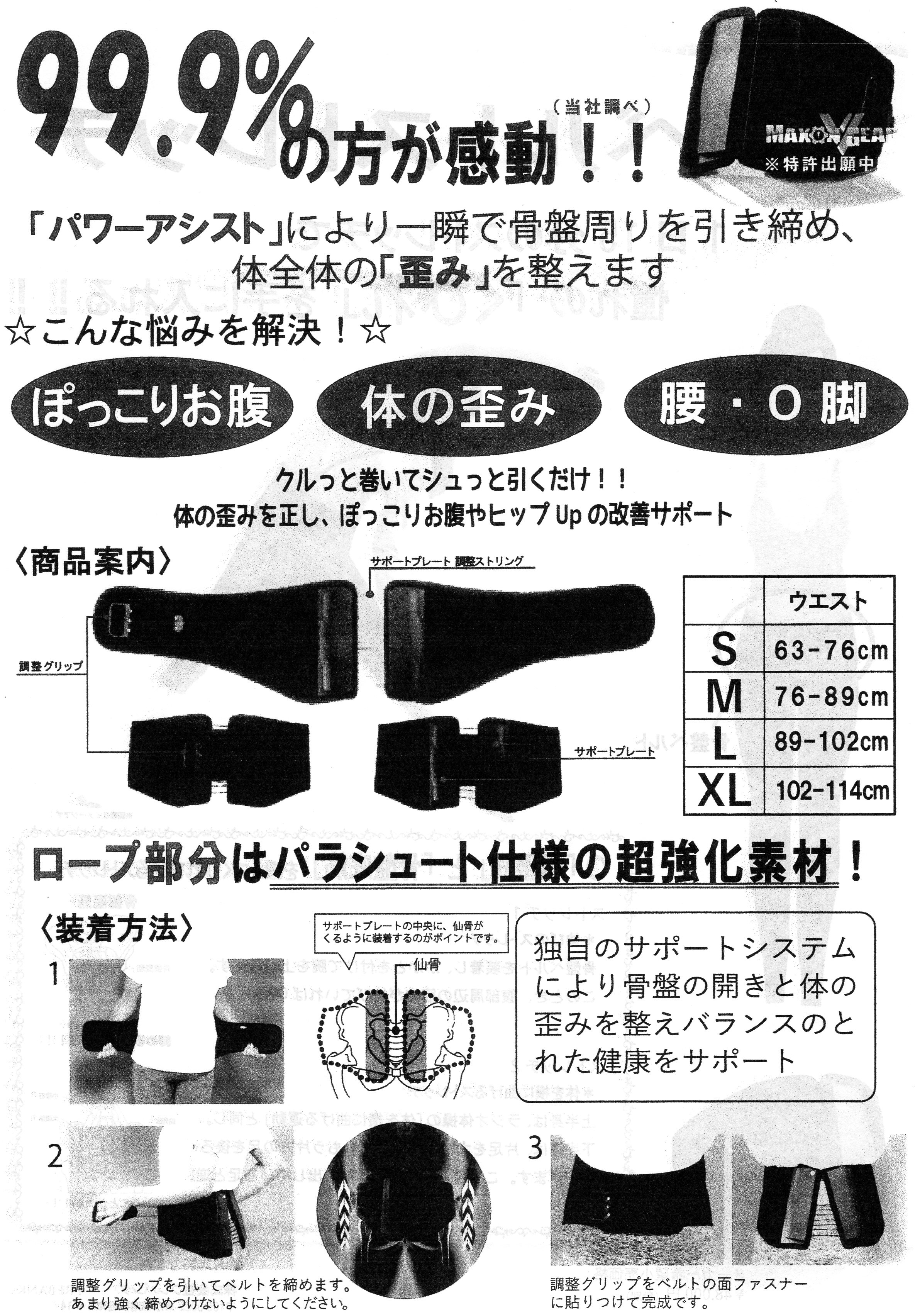 新品】骨盤コンディショニングサポートベルト マクソンギアブイ - その他